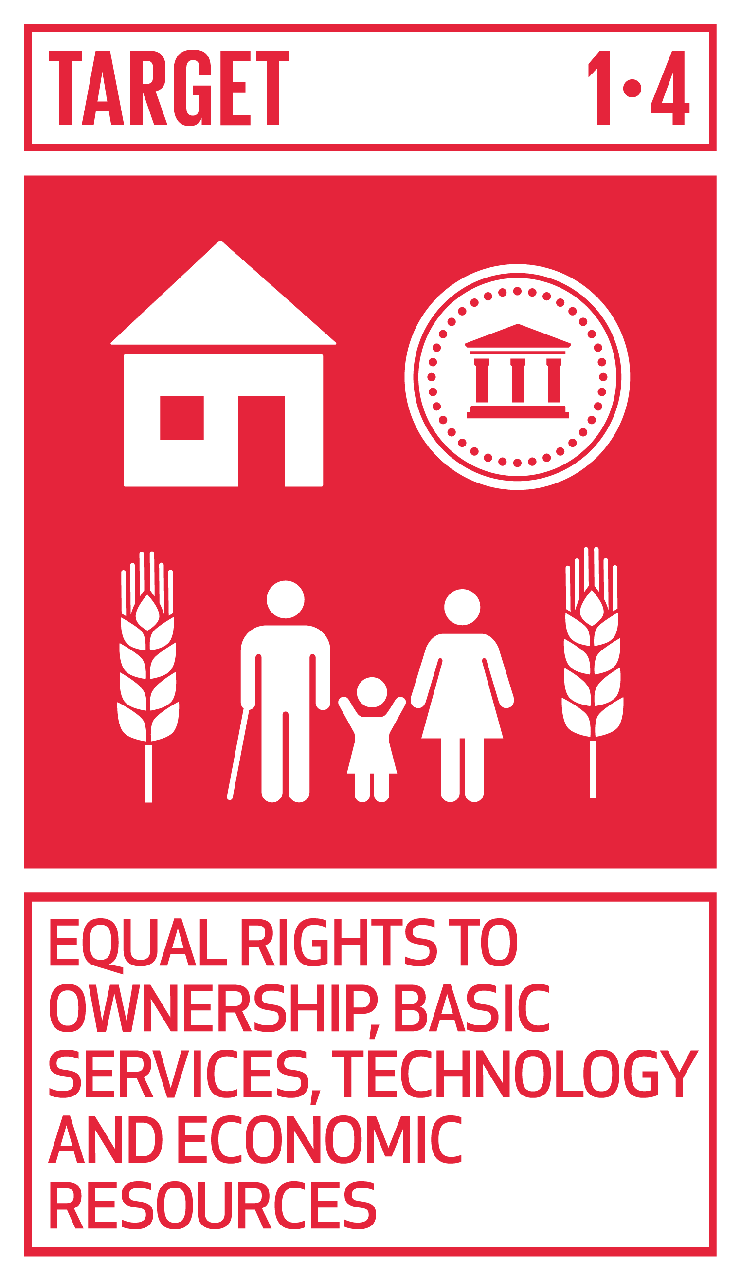 Icon for SDG Target 1.4