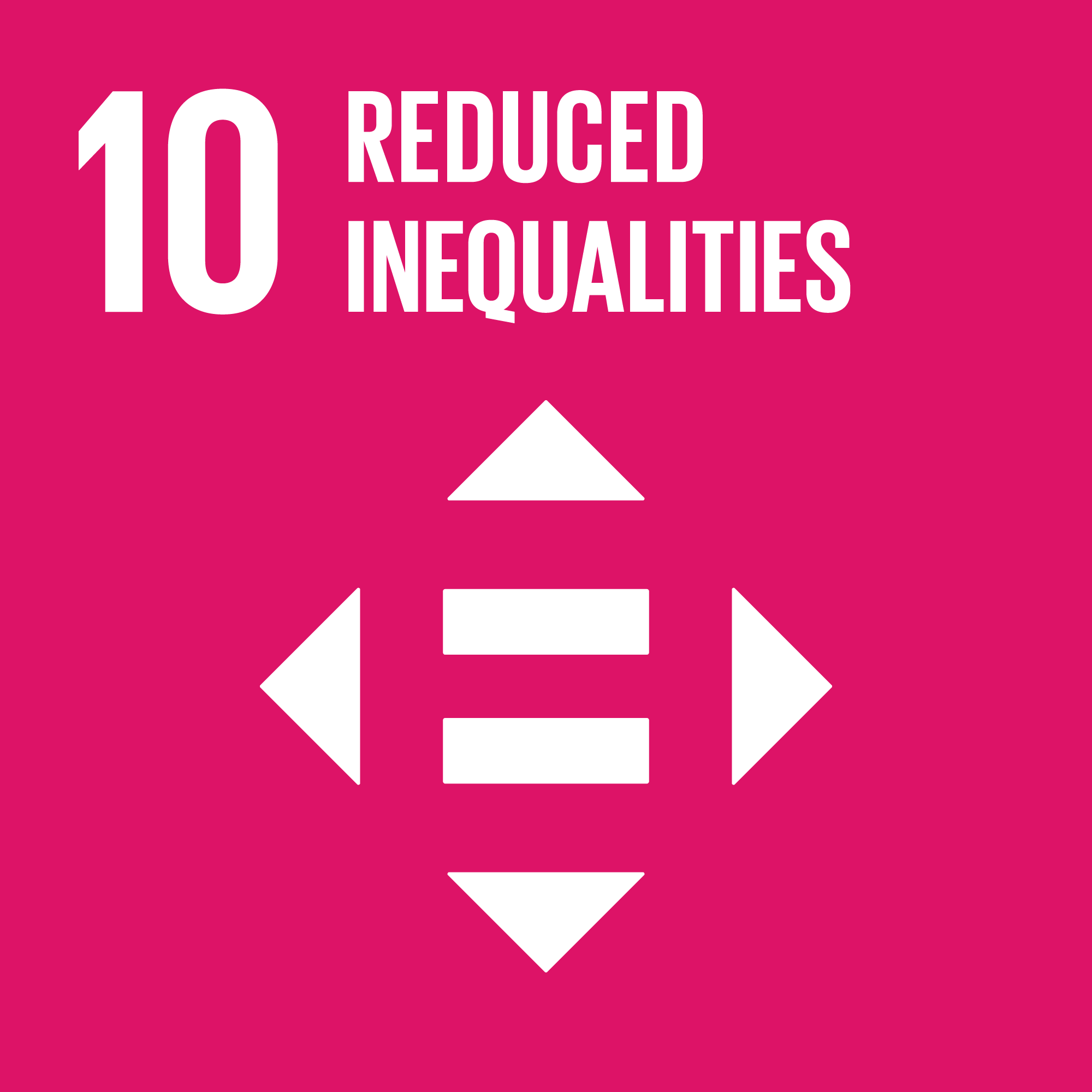 Icon for SDG Goal 10: Reduced Inequalities