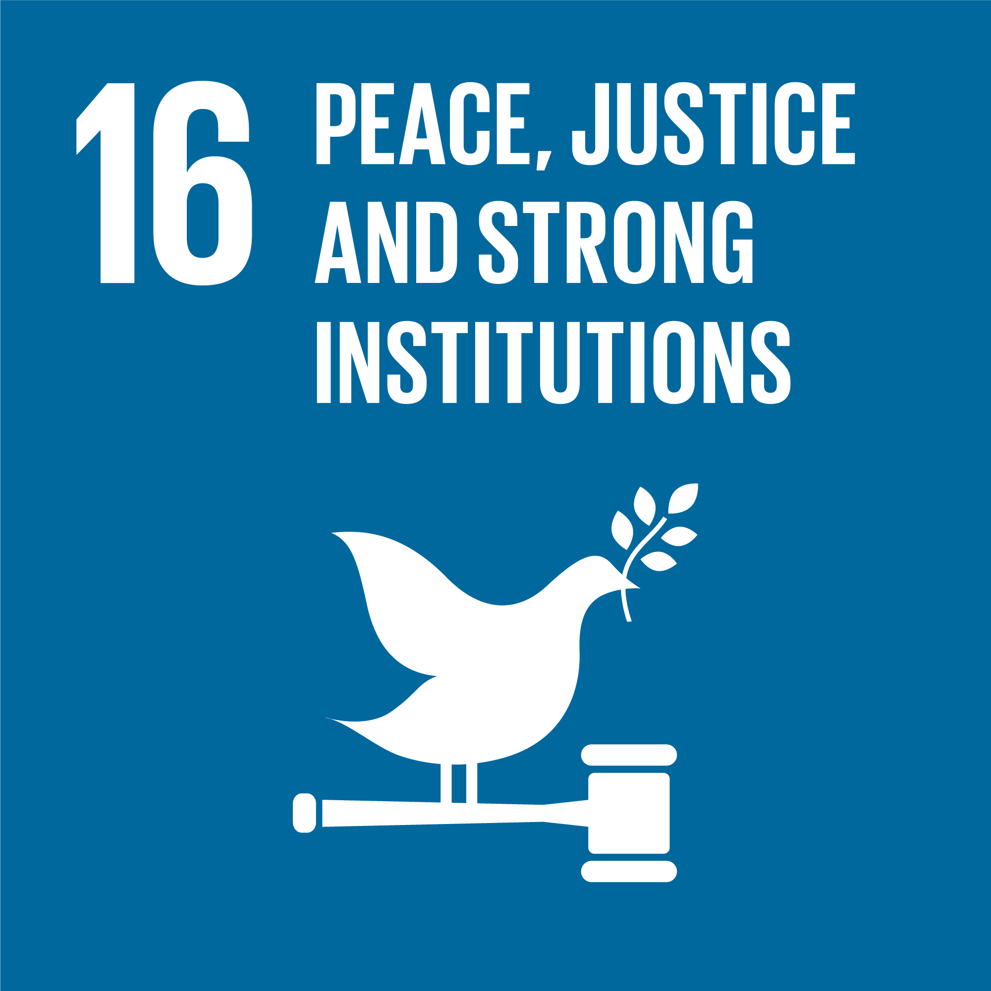 Icon for SDG Goal 16: Peace, Justice and Strong Institutions