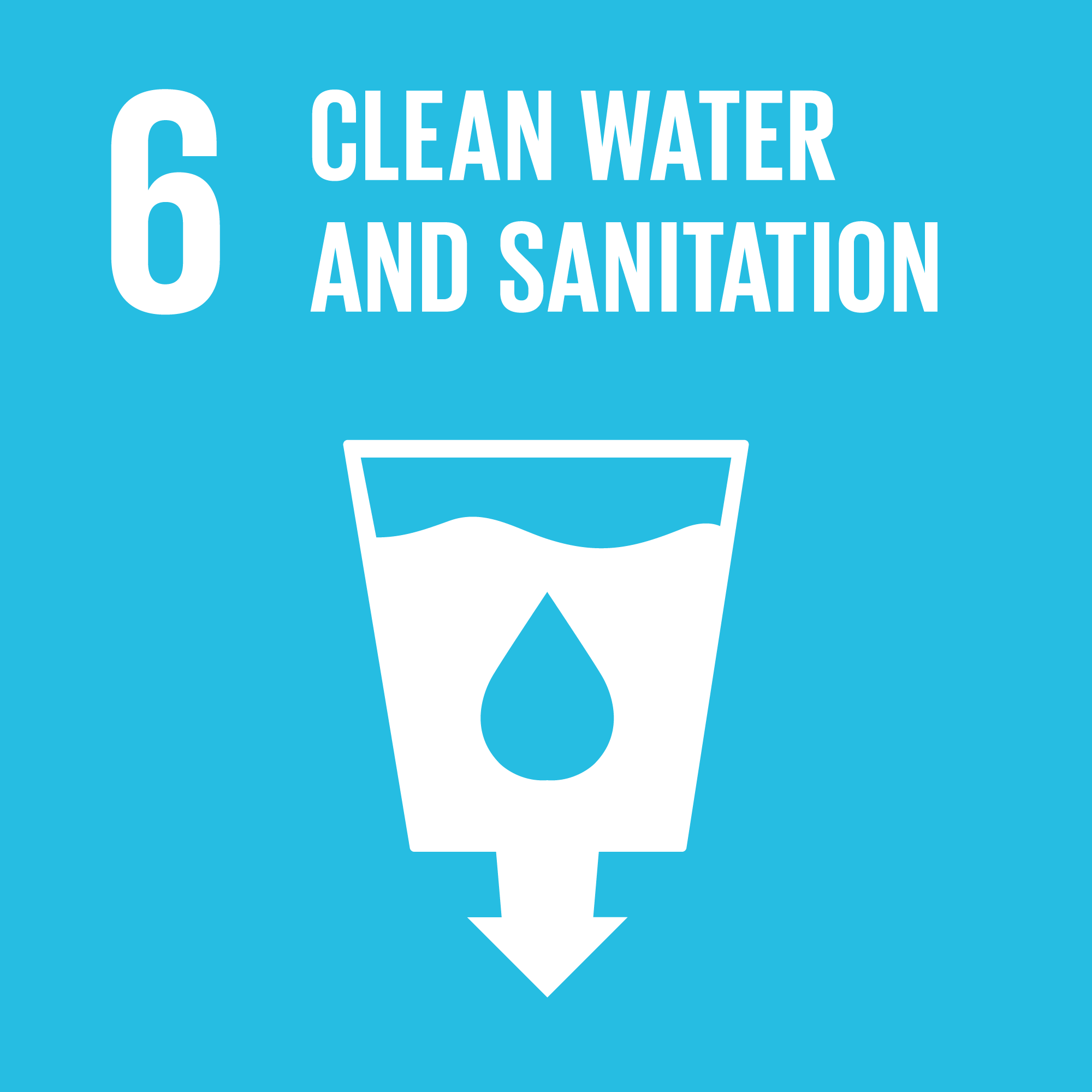 Icon for SDG Goal 6: Clean Water and Sanitation