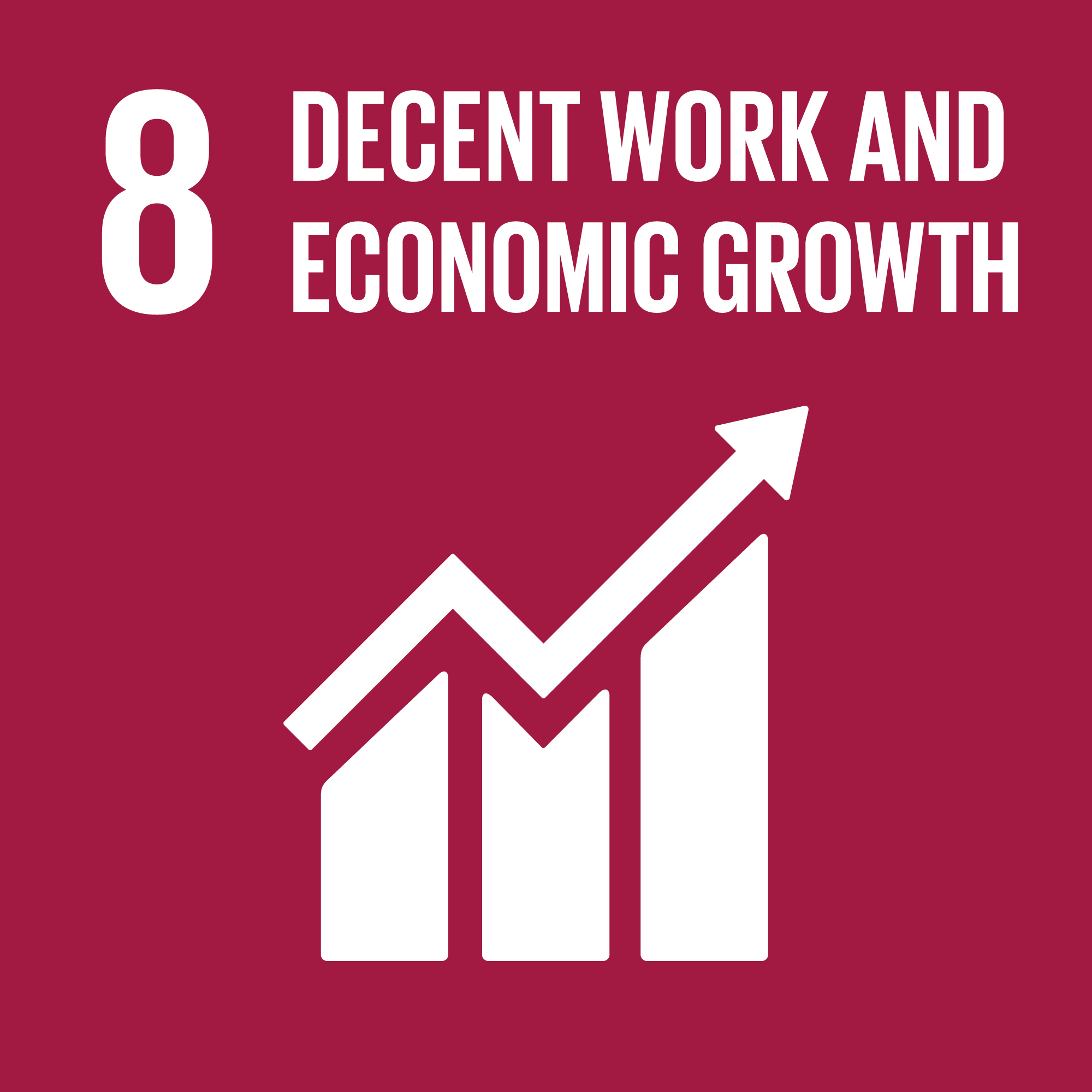 Icon for SDG Goal 8: Decent Work and Economic Growth