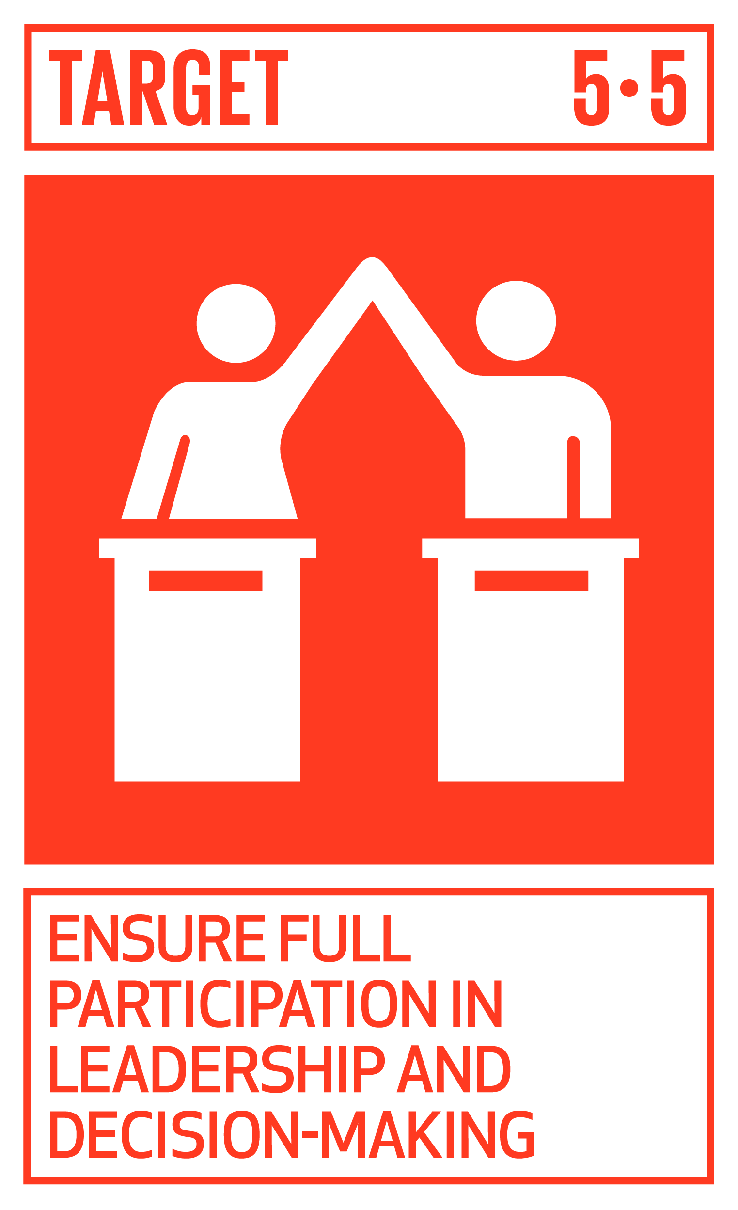 Icon for SDG Target 5.5