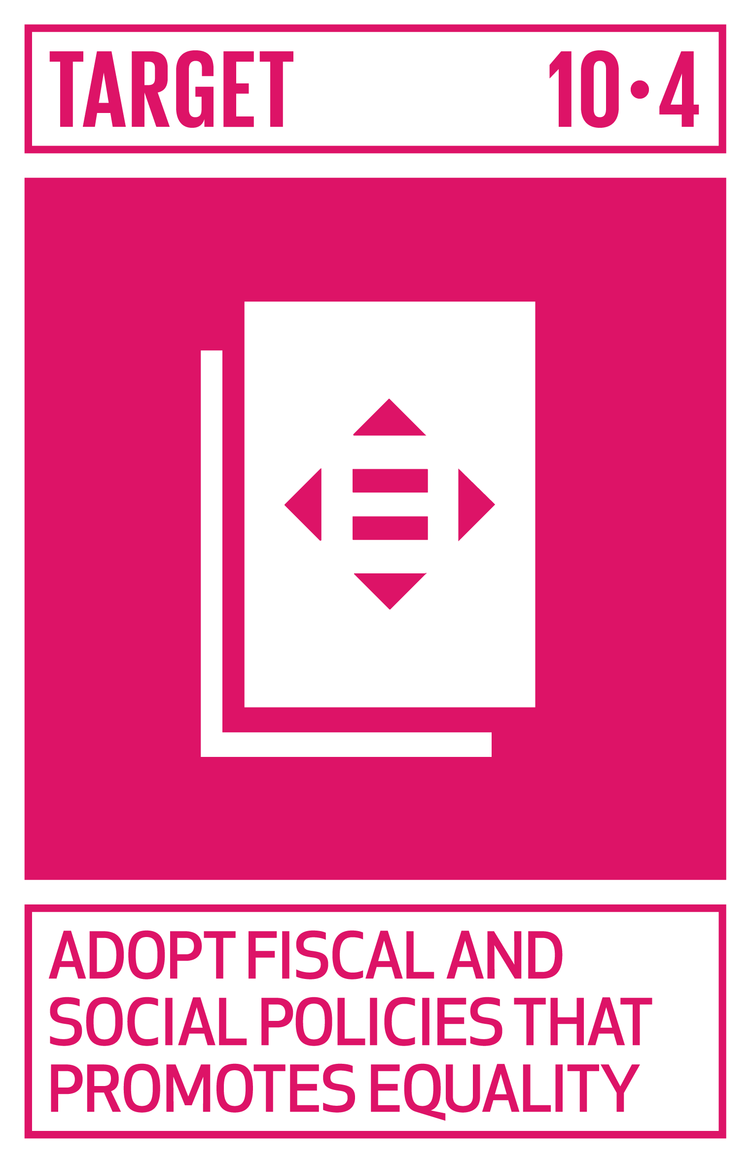 Icon for SDG Target 10.4