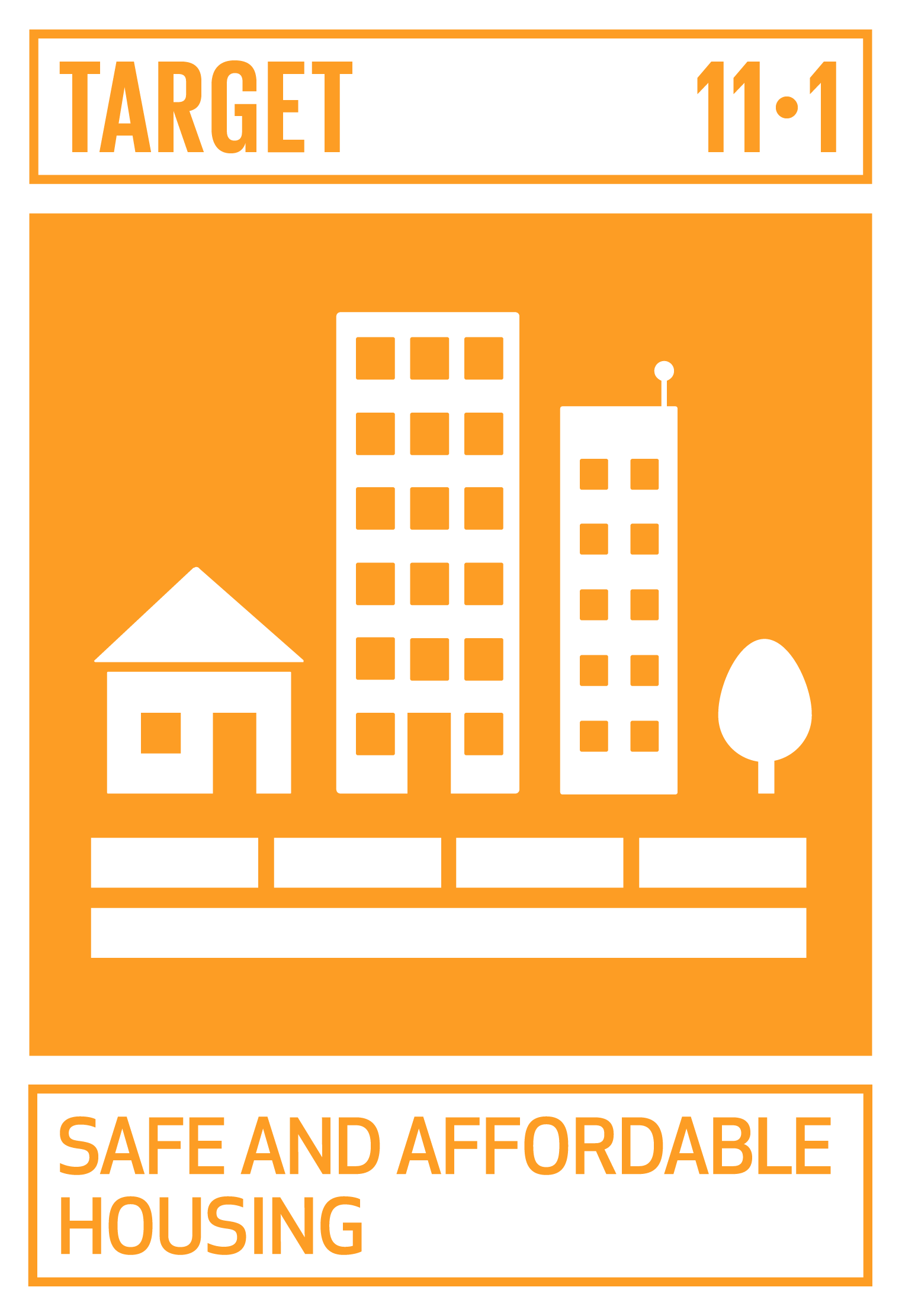 Icon for SDG Target 11.1