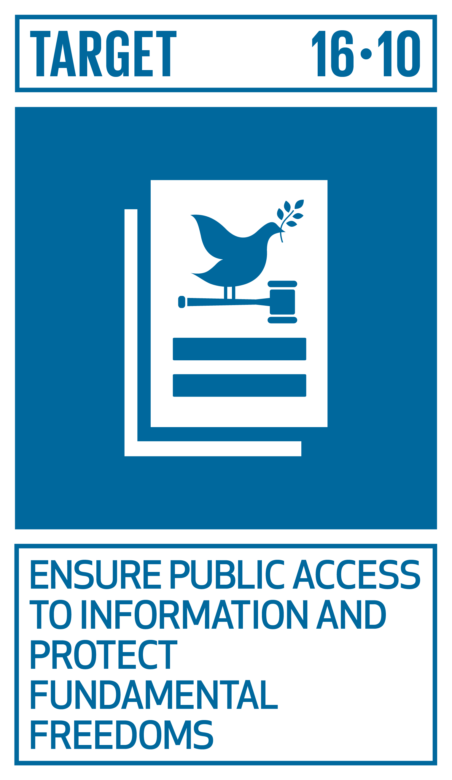 Icon for SDG Target 16.10