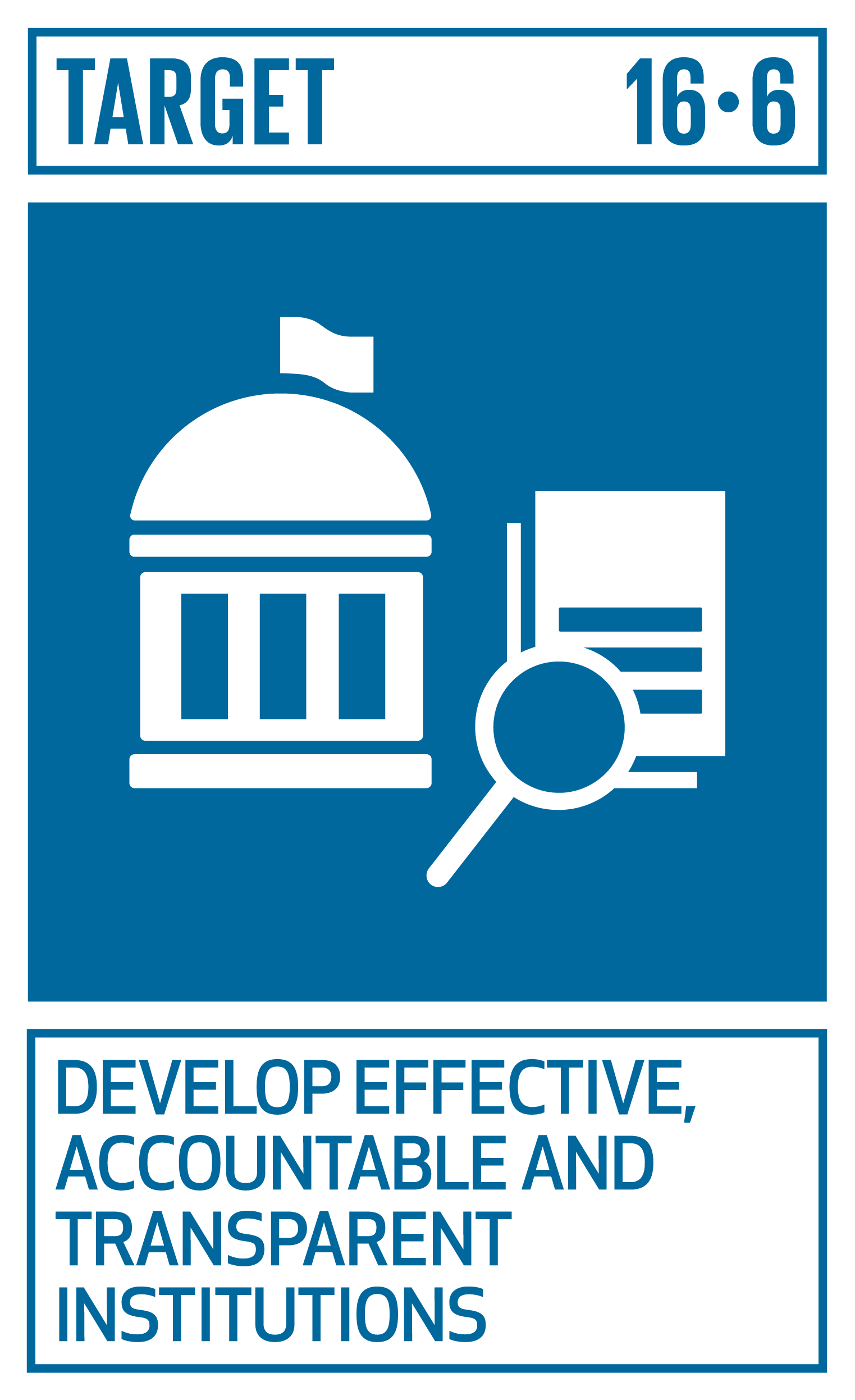Icon for SDG Target 16.6