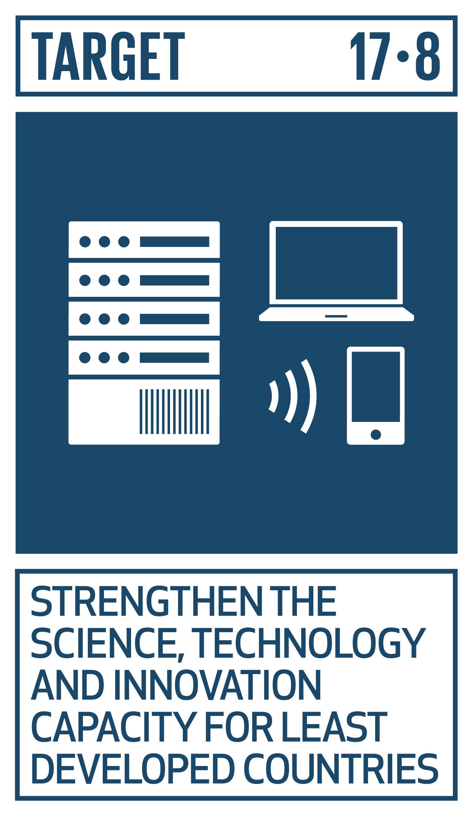 Icon for SDG Target 17.8