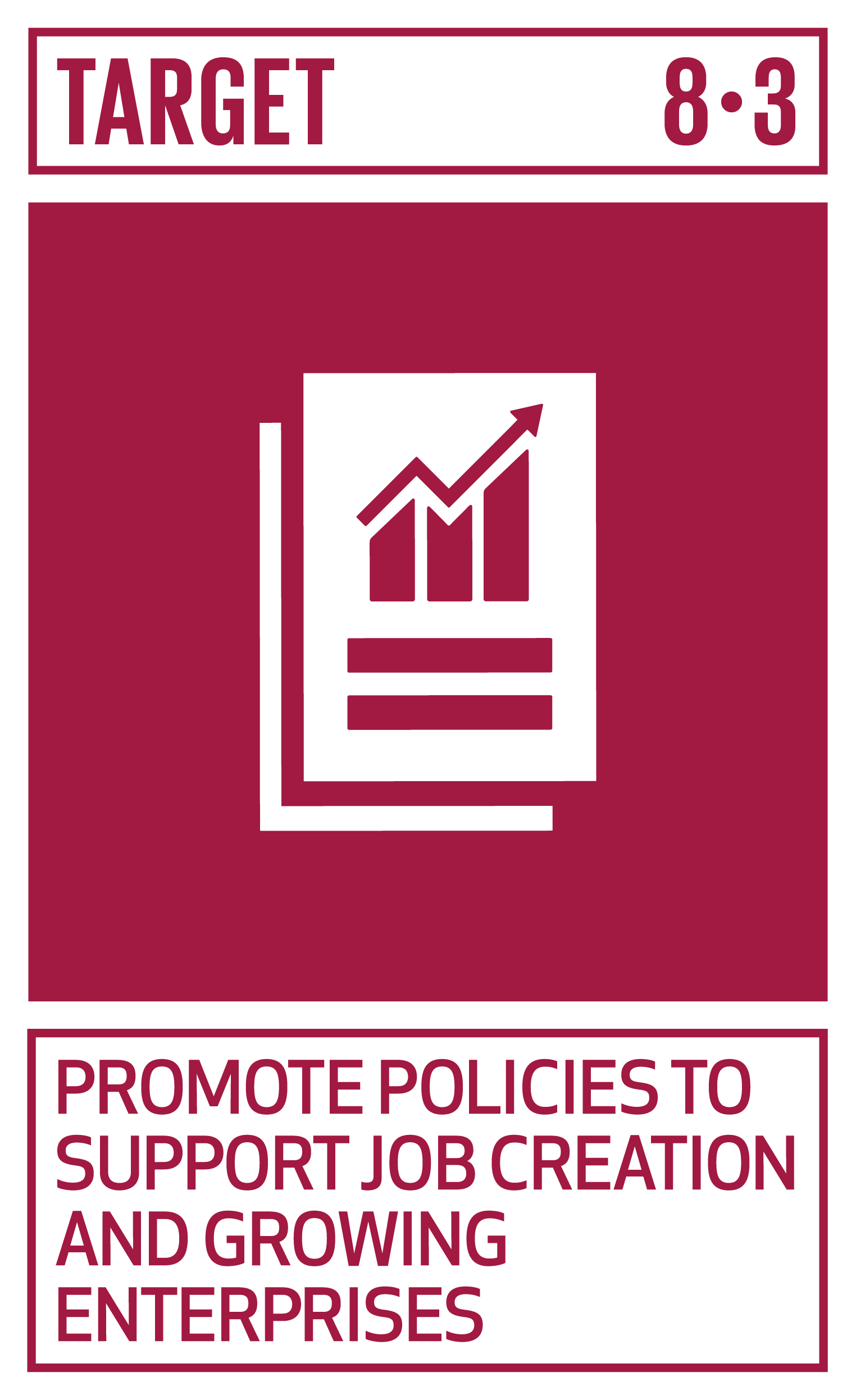 Icon for SDG Target 8.3