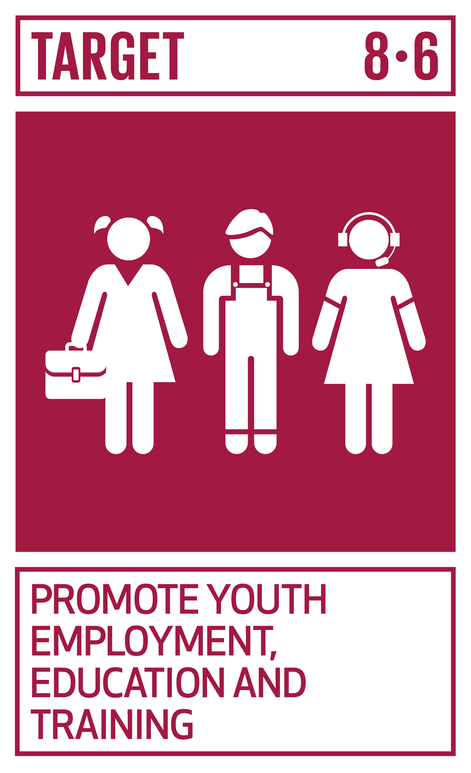 Icon for SDG Target 8.6
