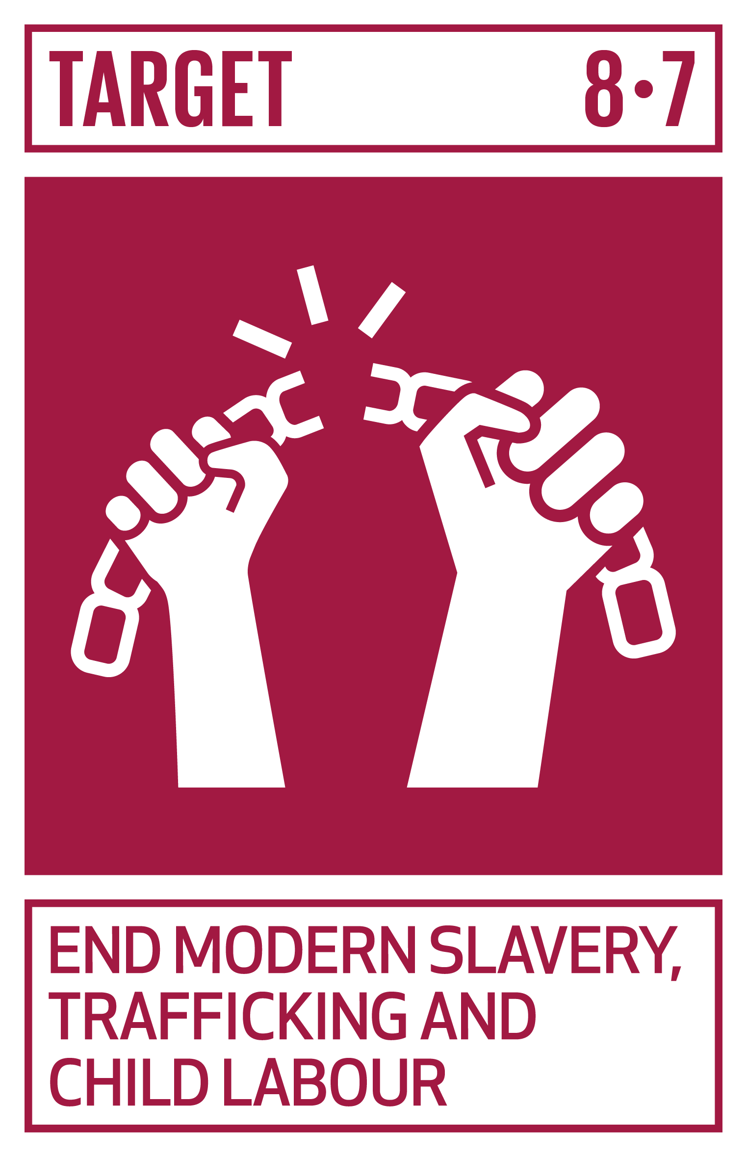 Icon for SDG Target 8.7